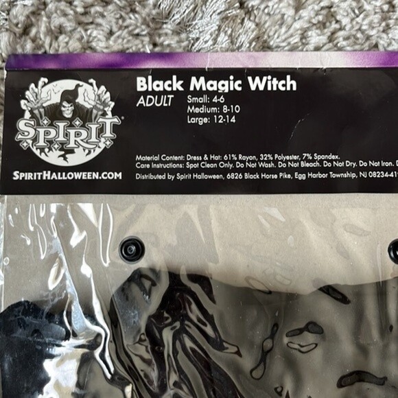 Black Magic Witch Halloween Costume Small Witchy Goth Cosplay Whimsygoth Magic - Picture 14 of 15